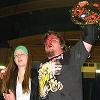 Marc Mandrake and Ferrari celebrating Marc's OSPW title win on 12/20/03.